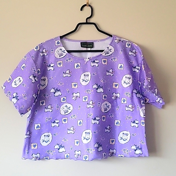 Vintage Dog Print PJ Set - Picture 2 of 9